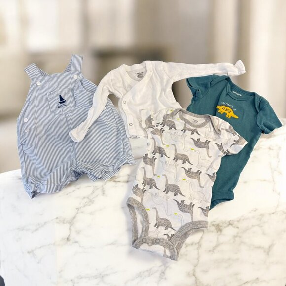 Baby Clothes Bundle Size 0-3 Months Footies Bodysuits Outfits Sets - Picture 11 of 15
